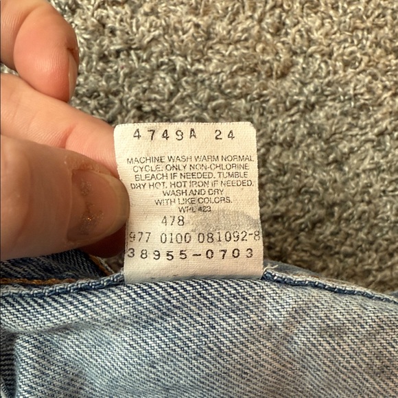 Vintage 2003 Levi's Light Blue Jean Shorts - Picture 4 of 4